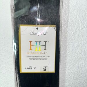 Lord Cliff Hidden Halo 18” Remy Human Hair Extension Color 1B | NEW